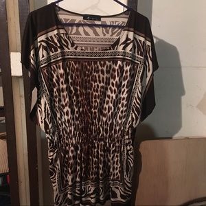 Animal print top